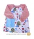 Bata amb goma. Personalitzada. Estampat Alícia