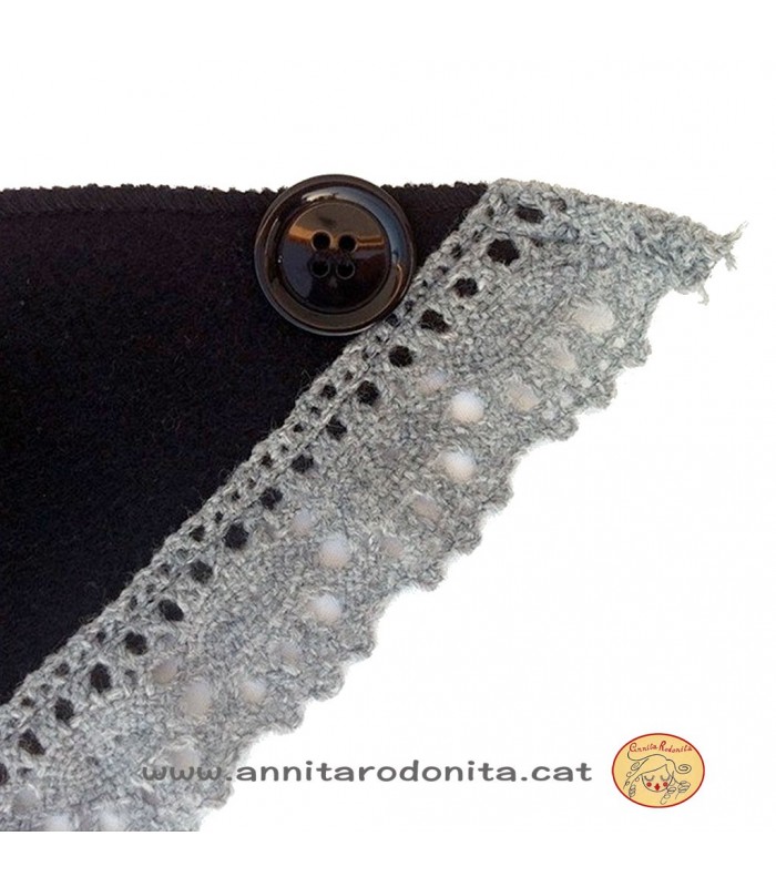 Vestit llarg de castanyera 3 peces. Quadrats