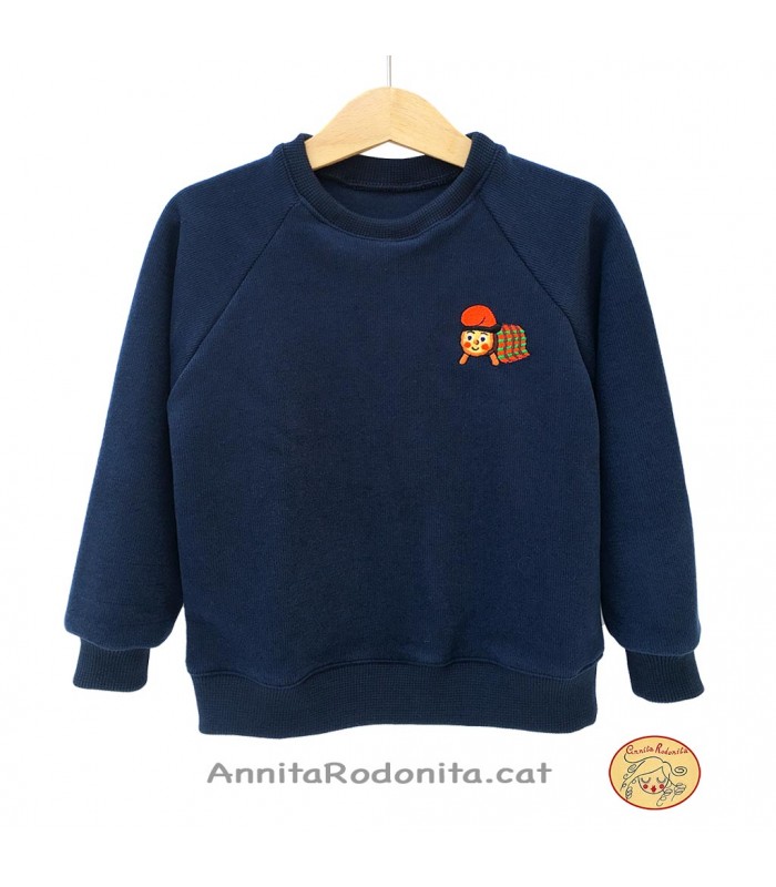 Dessuadora blava del tió de Nadal