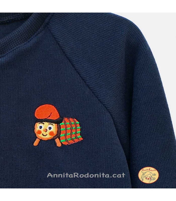 Dessuadora blava del tió de Nadal