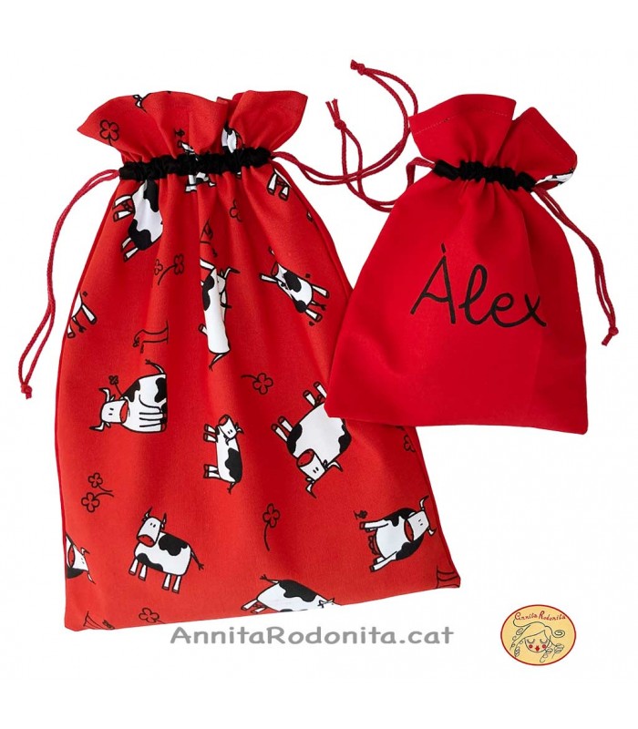Bosseta esmorzar. Estampat vaques
