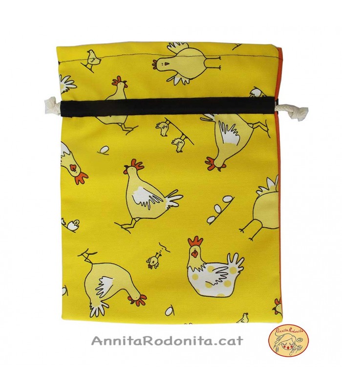 Bosseta esmorzar. Estampat gallinetes