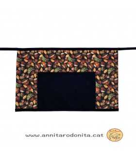 Davantal cintura. Estampat castanyes