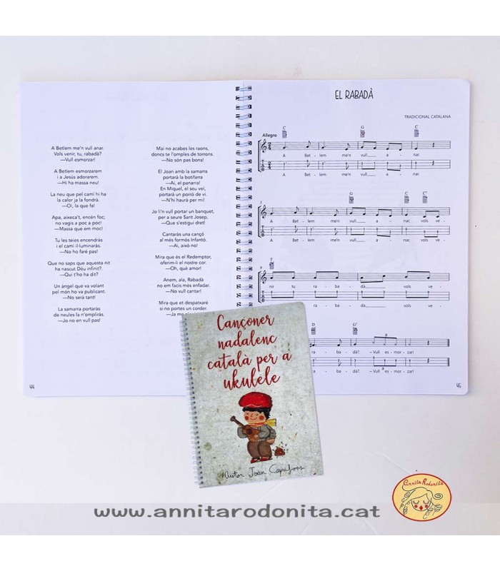 Cançoner nadalenc amb partitures per a ukulele