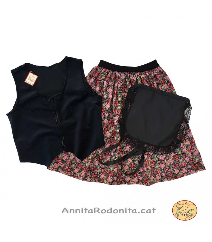 Vestit de catalana amb cosset sense mànigues