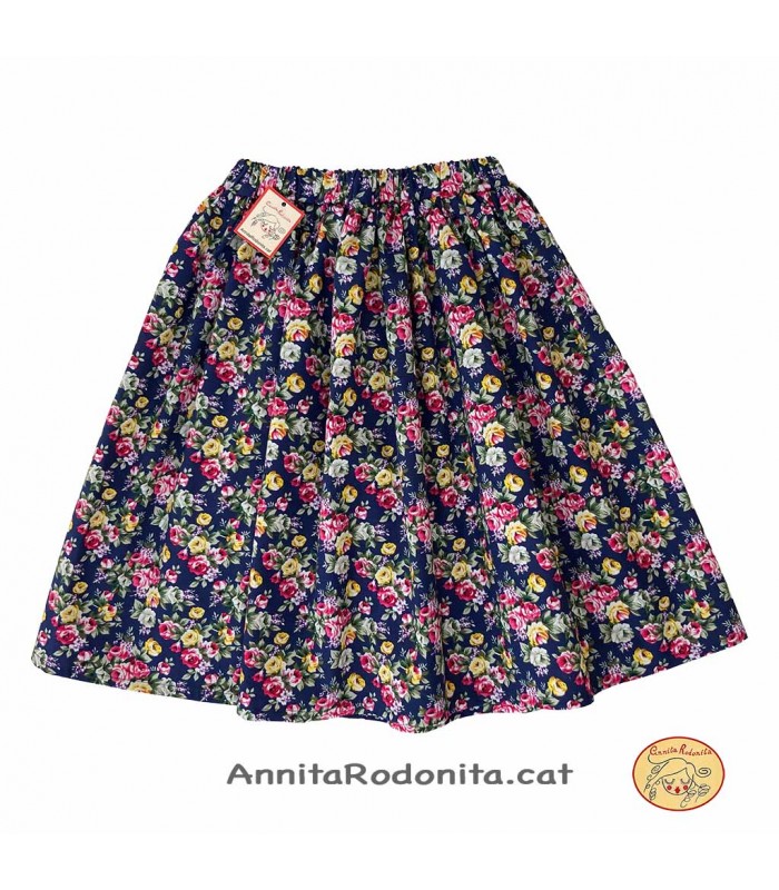 Faldilla estampat de flors per nena