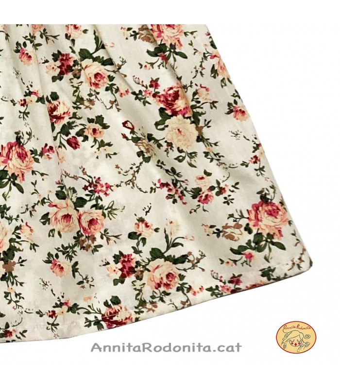 Faldilla estampat de flors per nena