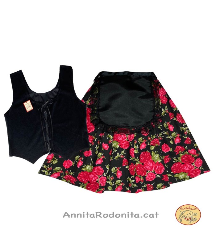 Vestit de catalana amb cosset sense mànigues