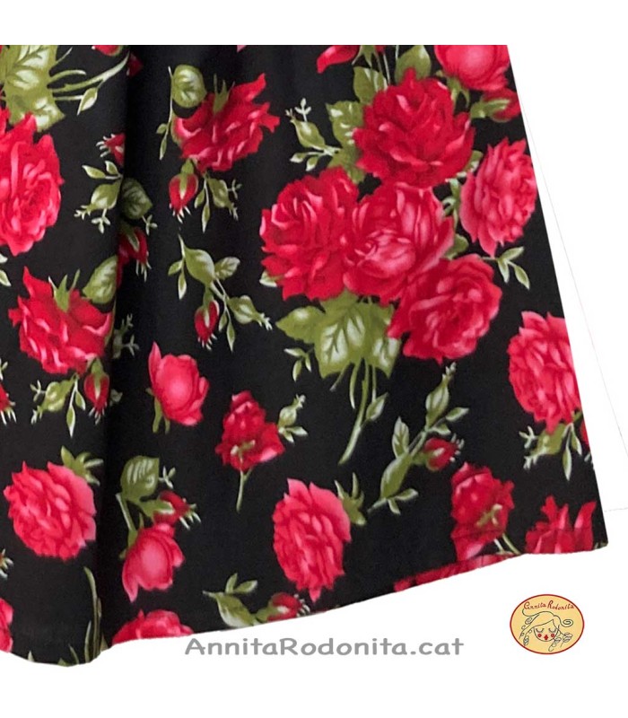 Faldilla estampat de flors per nena