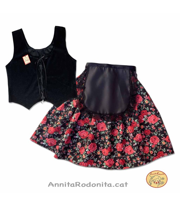 Vestit de catalana amb cosset sense mànigues