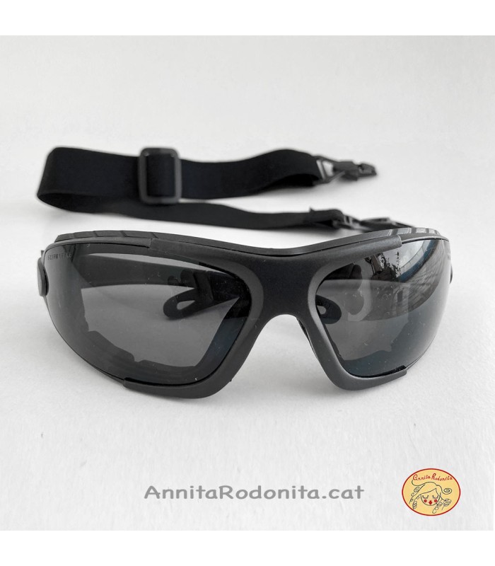 Ulleres de protecció per correfoc, amb goma i patilles intercanviables