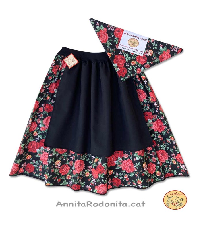 Disfressa de pastora amb mocador estampat