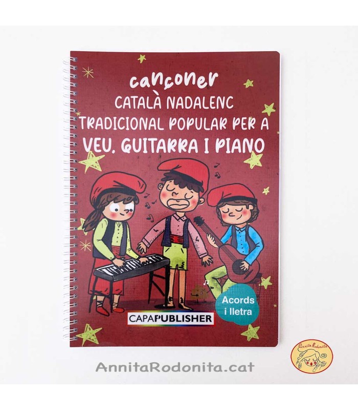 Cançoner nadalenc amb partitures per veu, guitarra i piano