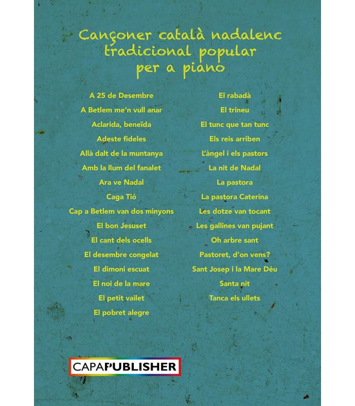 Cançoner nadalenc amb partitures per a piano