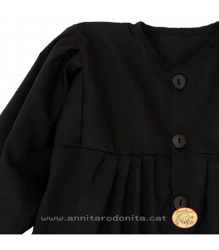 Camisa negre amb pinces
