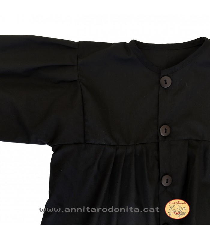 Camisa negre amb pinces