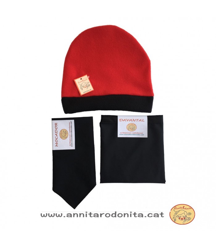 Barretina, mocador i davantal